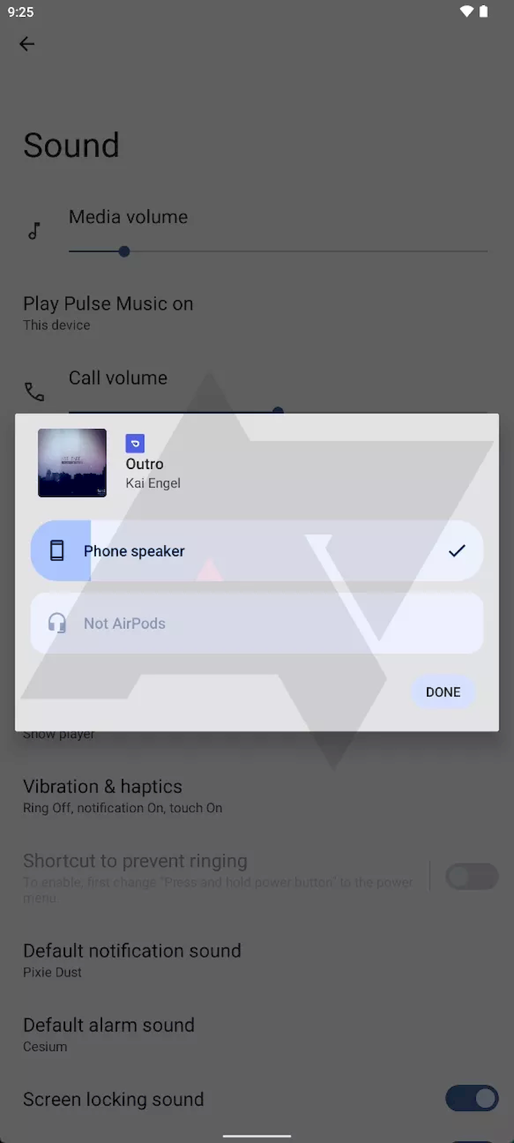 Bộ chọn đầu ra âm thanh mới của Android 13