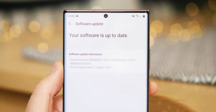 Galaxy Note 20 Ultra Update