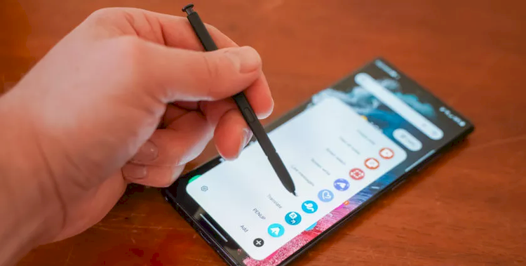 Các công cụ đi kèm với S Pen trên Samsung Galaxy S22 Ultra