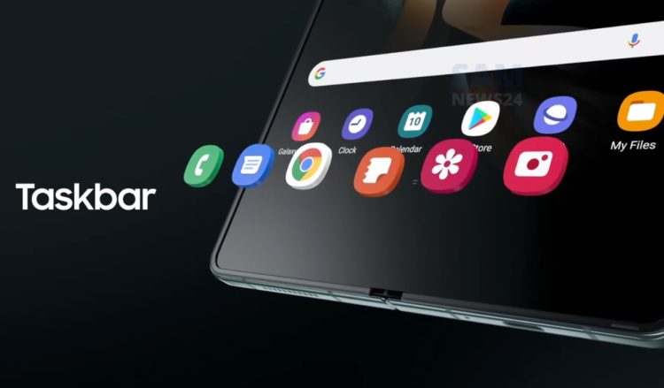 Galaxy Z Fold 4 Taskbar