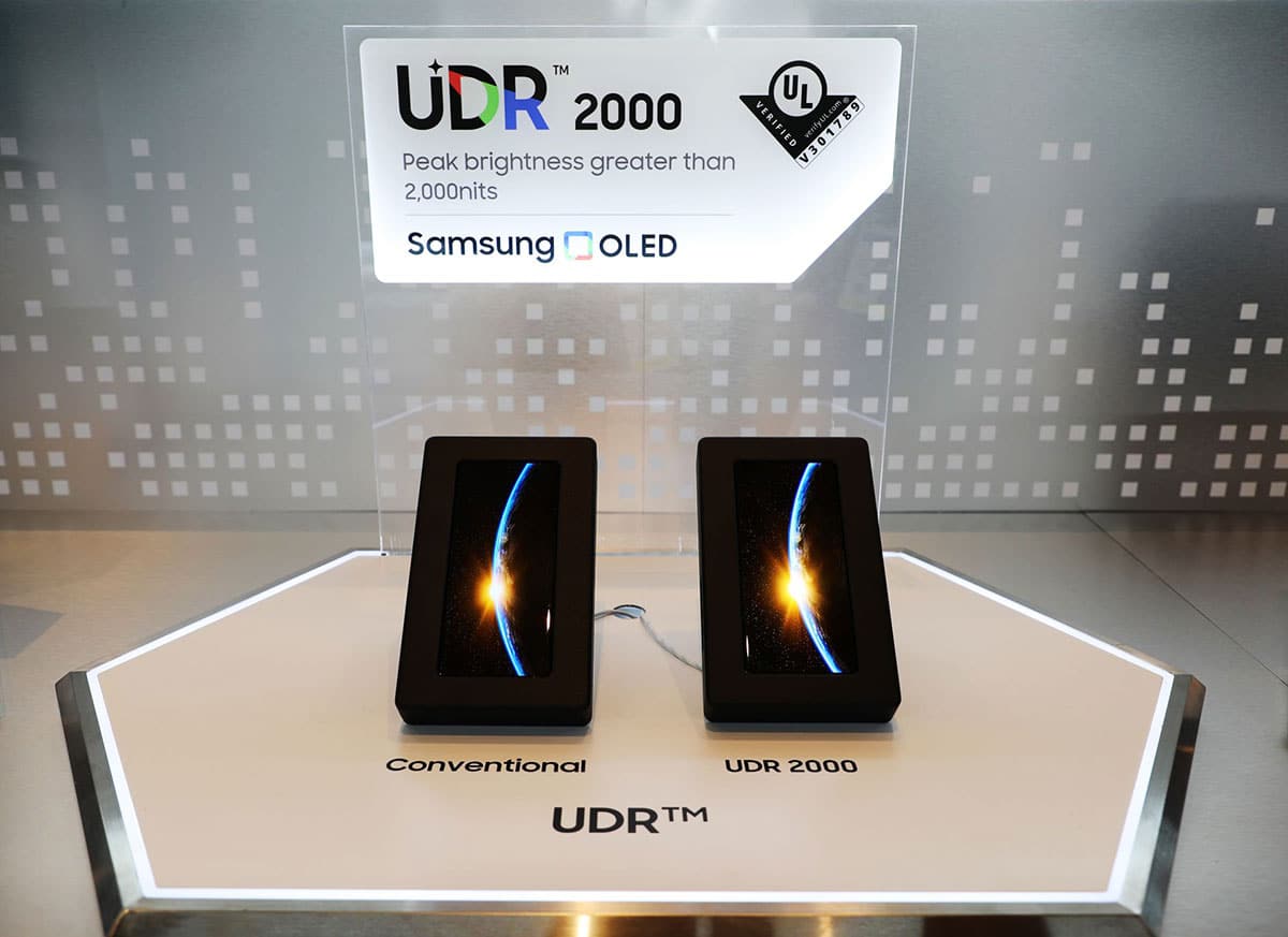 samsung display oled 2000 nits