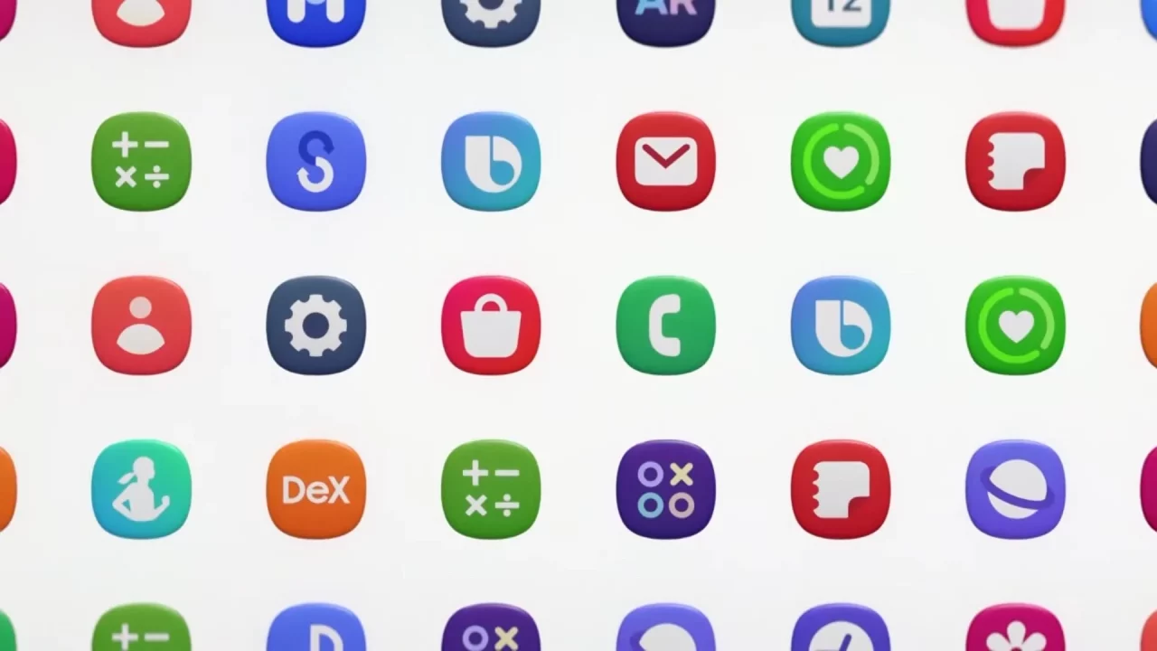 Các biểu tượng ứng dụng của One UI