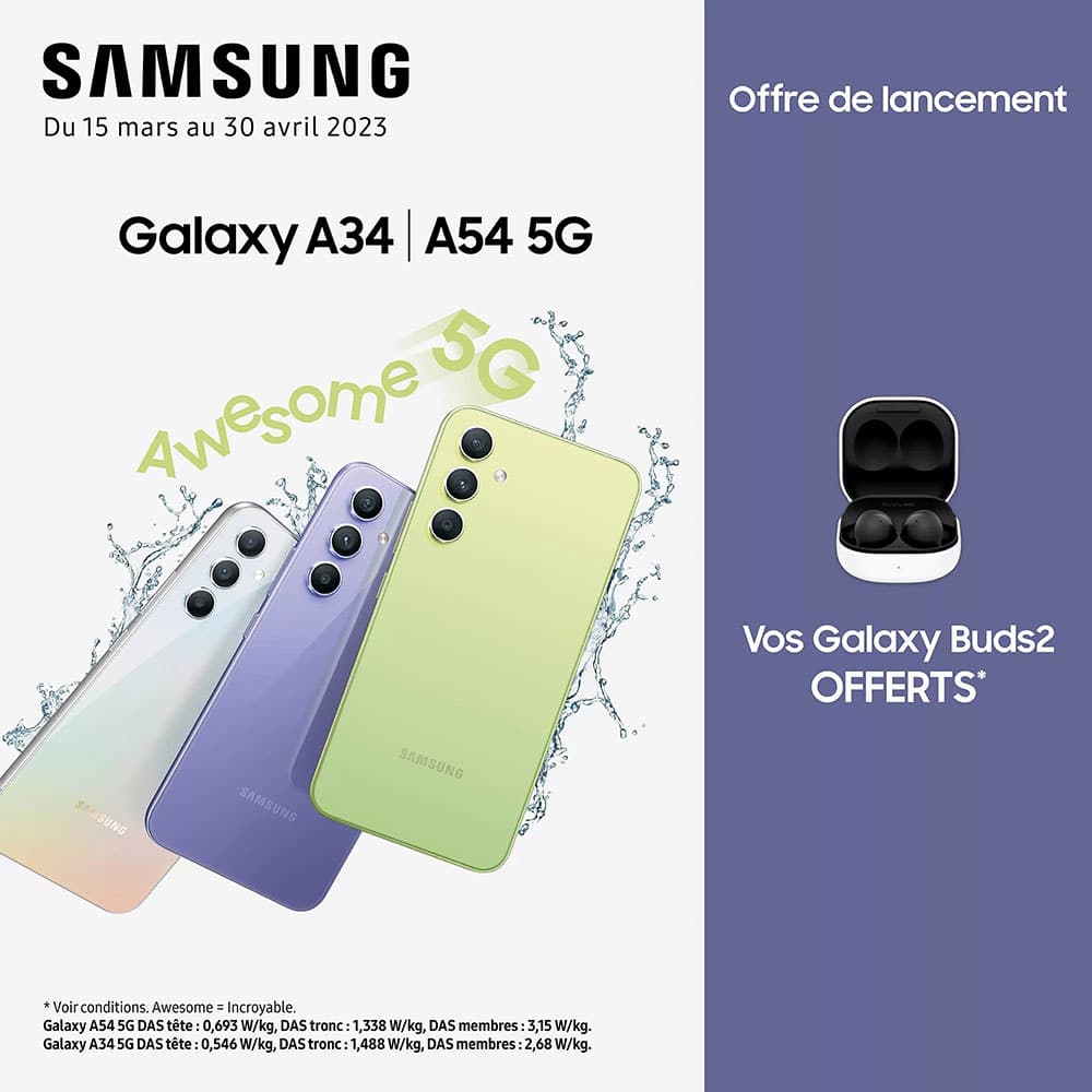 Qua tang Galaxy A34 va Galaxy A54
