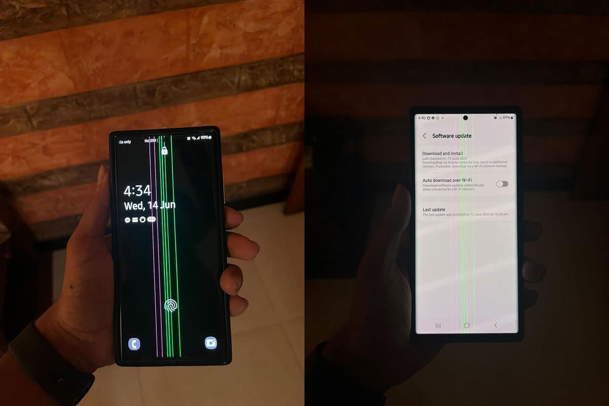 Galaxy Note 20 Ultra Line issue
