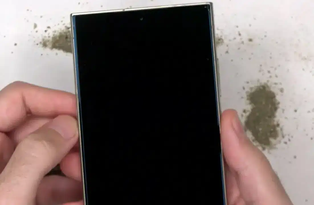 Galaxy S24 Ultra scratch durability test