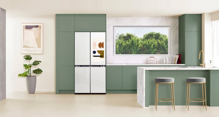 Samsung Digital Appliances CES 2025 New Refrigerator with AI Hybrid Cooling Technology