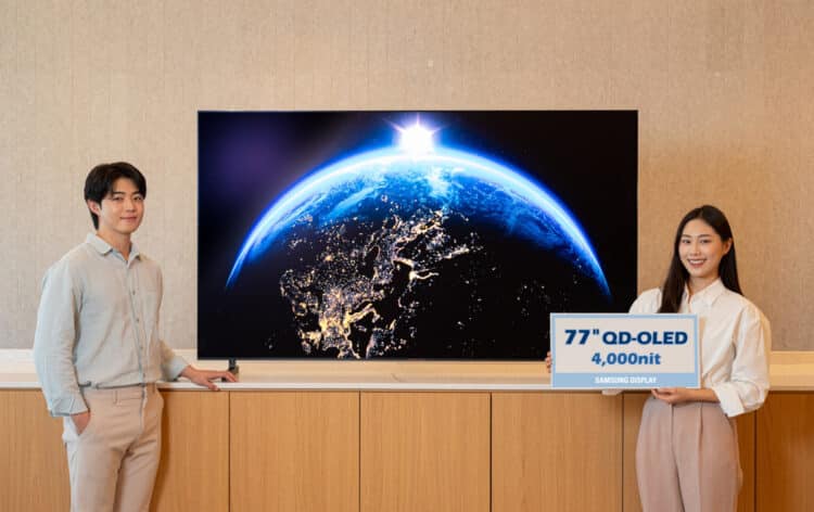 Samsung 77 inch 4000 nits QD OLED CES 2025