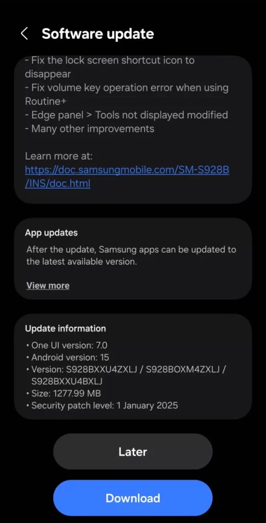 Samsung One UI 7 Beta 3