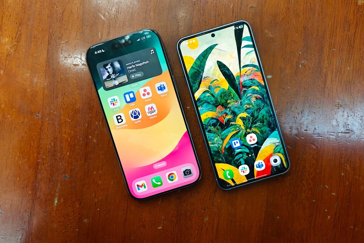 Galaxy S25 bên cạnh iPhone 16