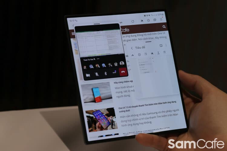 Samsung Galaxy Z Fold 6 có thêm tùy chọn "Vuốt để tiếp tục" nhờ One UI 7 Beta