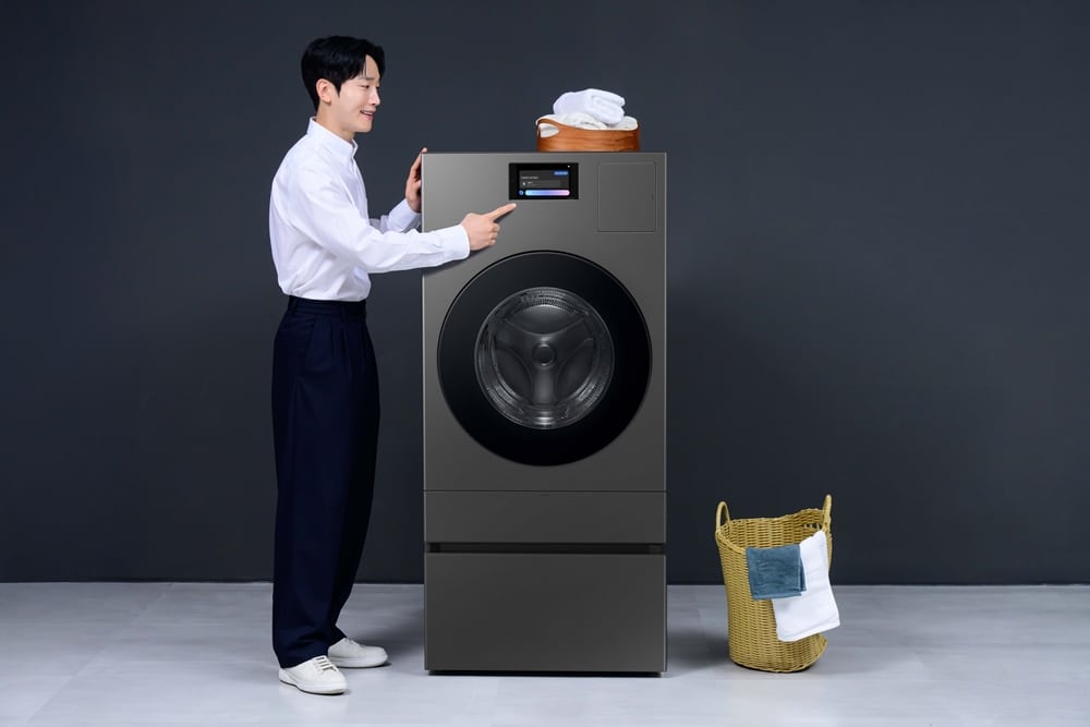 Samsung ra mắt máy giặt sấy Bespoke AI Combo 2025 với công suất 18kg