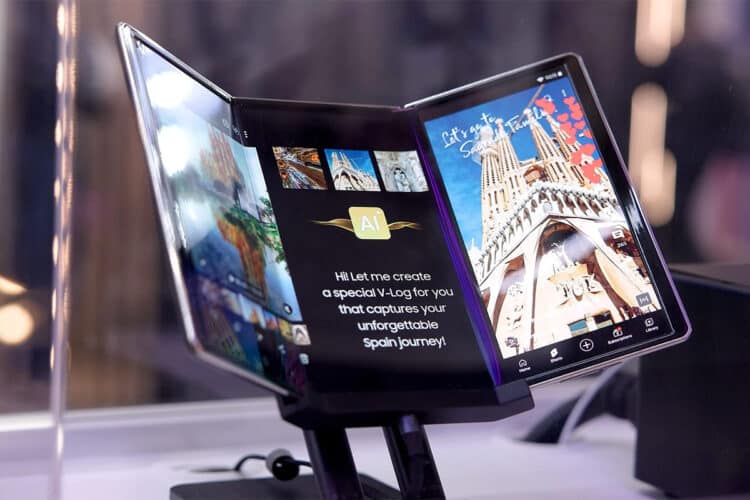 Điện thoại gập ba đầu tiên của Samsung có thể ra mắt vào cuối năm nay với giá siêu đắt