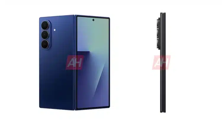 Galaxy Z Fold 7 siêu mỏng lộ diện qua ảnh render rò rỉ với màn hình lớn hơn