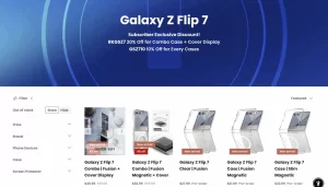Ốp lưng Galaxy Z Fold 7 và Z Flip 7 đã được mở bán trước cả khi máy ra mắt