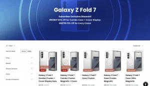 Ốp lưng Galaxy Z Fold 7 và Z Flip 7 đã được mở bán trước cả khi máy ra mắt