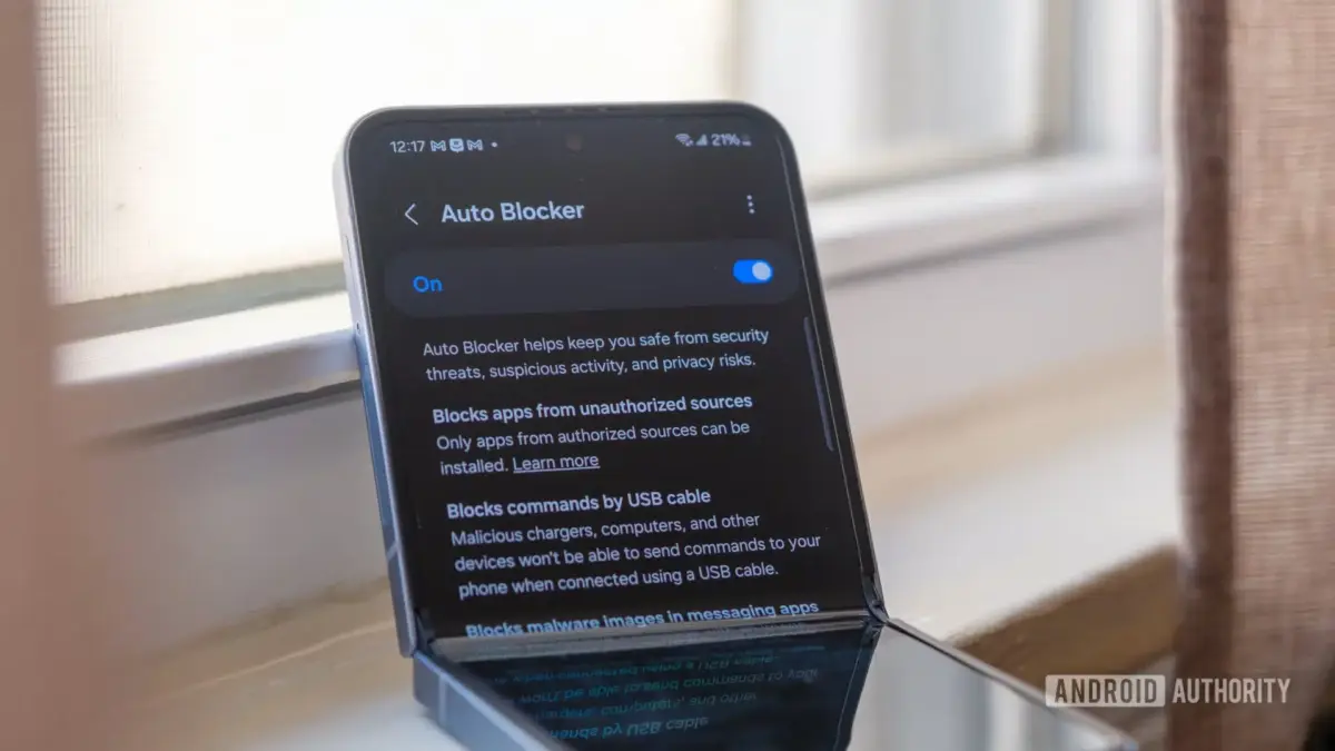 Samsung Auto Blocker One UI 8.5