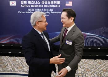 Lee Jae-yong and Jensen Huang NVIDIA CEO