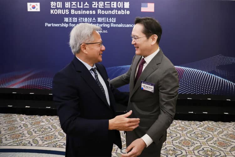 Lee Jae-yong and Jensen Huang NVIDIA CEO