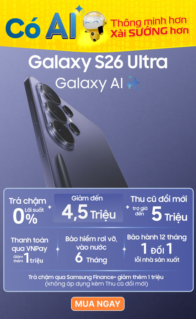 Đặt trước Galaxy S26 Ultra mới!